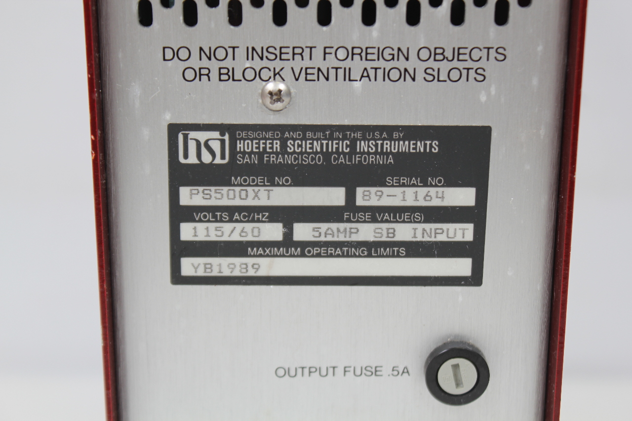 Hoefer Scientific Instruments PS500XT Electrophoresis Power Supply