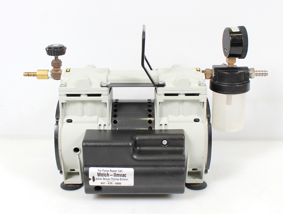 Welch 2561B50 WOBL Laboratory Dry OilFree Piston Vacuum Pump, 65 LPM