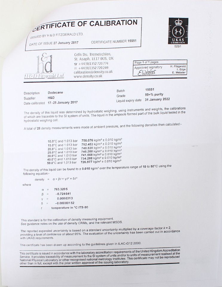 Anton Paar DMA35N Portable Density, Specific Gravity and Concentration