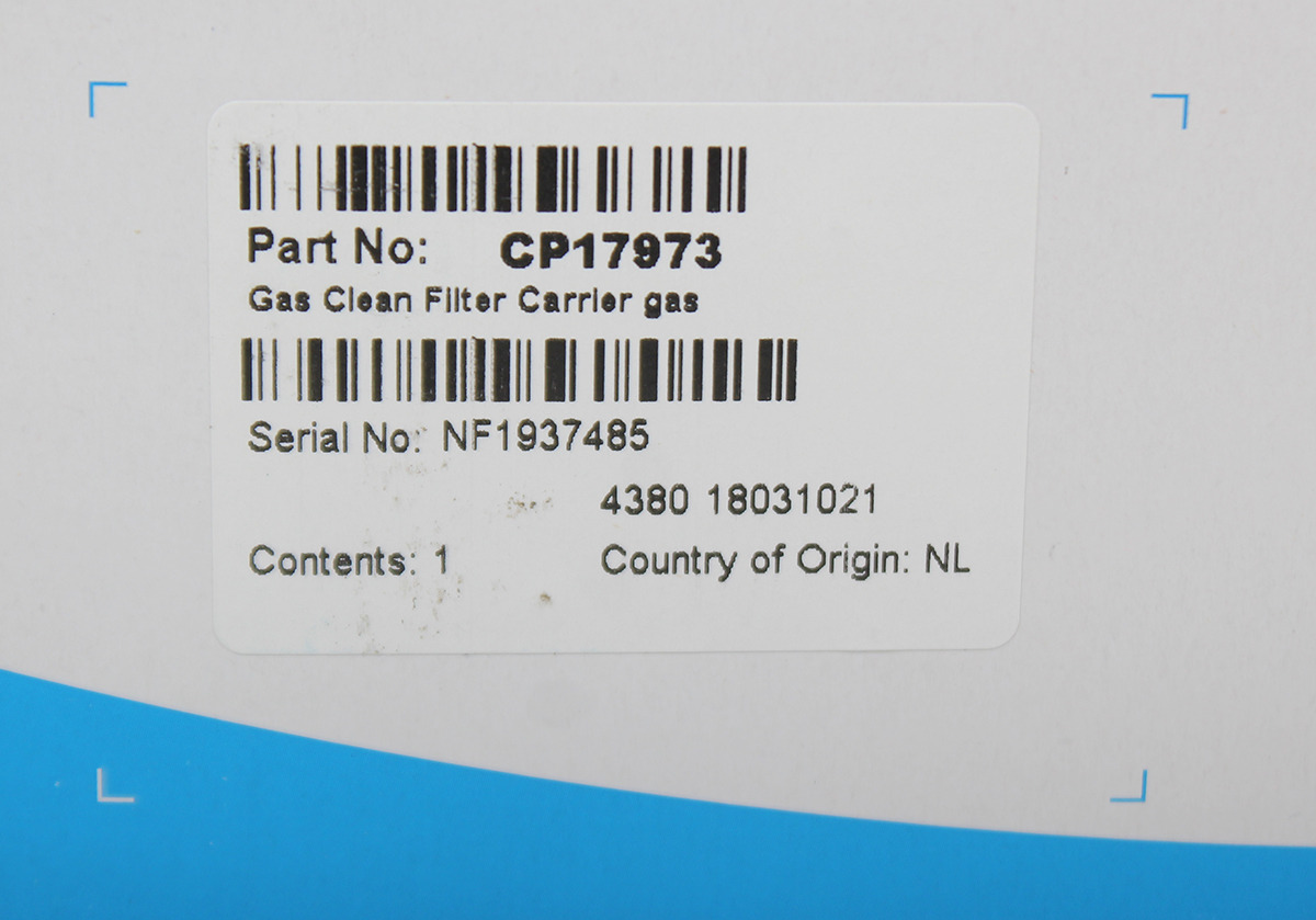 Agilent CP17973 Gas Clean Filter Carrier Gas SocoTek LLC