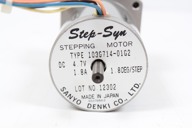 Sanyo Denki Step-Syn 103G714 4.7VDC 1.8A 1.8 Deg/ Step 1:5