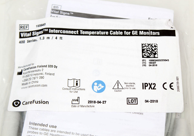 NEW OEM Vital Signs 4ft Temperature Interconnect Cable