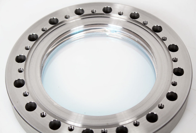 MDC Stainless UHV High Vacuum 6" OD Glass Viewport, Conflat Flange - DN100-CF