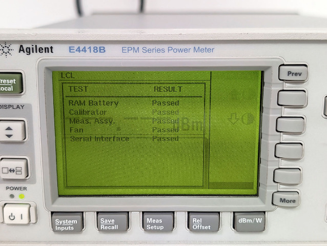 Keysight Agilent E4418B EPM Single Ch RF Power Meter + Opts 02, 908 - Warranty