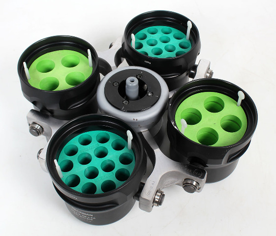 Beckman GH-3.8A Swing Bucket ARIES Centrifuge Rotor w/ 4x Buckets + Adapters