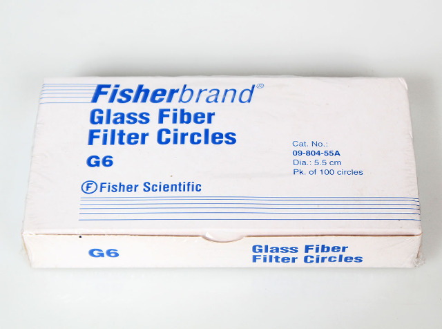 Fisherbrand Grade G6 Glass Fiber Filter Circles 5.5cm , 09-804-55A -NEW 100 Pk-