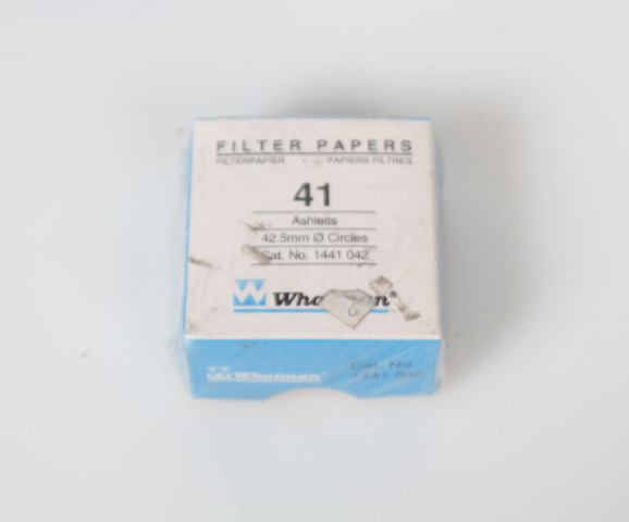 Whatman Grade 41 Qualitative Filter Paper Circles 42.5 mm, 1441-042 - New 100 Pk