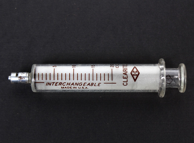 I-C Ideal 20cc Clearite Glass Interchangeable Syringe w/ Luer Lock Tip