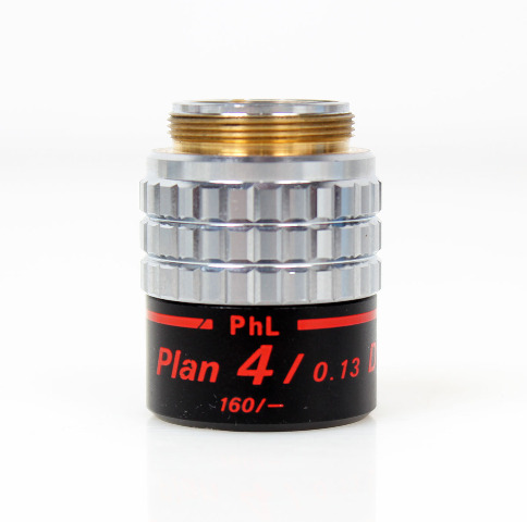 Nikon PhL Plan 4 / 0.13 DL Phase Contrast Microscope Objective Lens 160mm