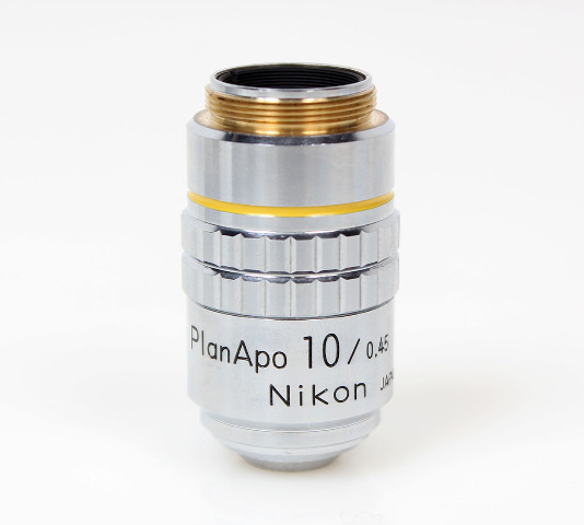 Nikon Plan 10 / 0.45, 160/0.17 10x Microscope Objective Lens 160mm