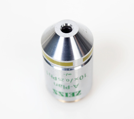Zeiss A-Plan 10x /0.25 Ph1 Phase Contrast Microscope Objective Lens RMS, 441031