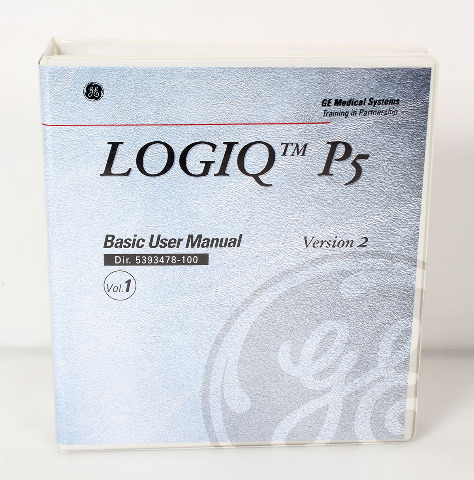 GE Medical LOGIQ P5/A5 Ultrasound Pro Basic User Manual Vol.1 Ver.2, 5393478-100