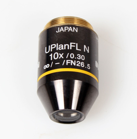Olympus UPlanFL N 10x/0.30 ∞/-/FN 26.5 UIS2 Microscope Objective -CLEAN OPTICS-