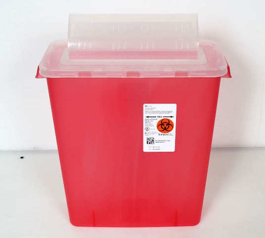 Covidien SharpSafety In-Room Safety Sharps Container 3-Gal, 85221R -CASE OF 10-