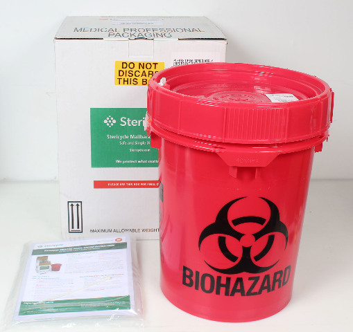 Stericycle Mailback Solutions 5-Gallon Soft Waste, 5GWMV5 - NEW IN MAILING BOX