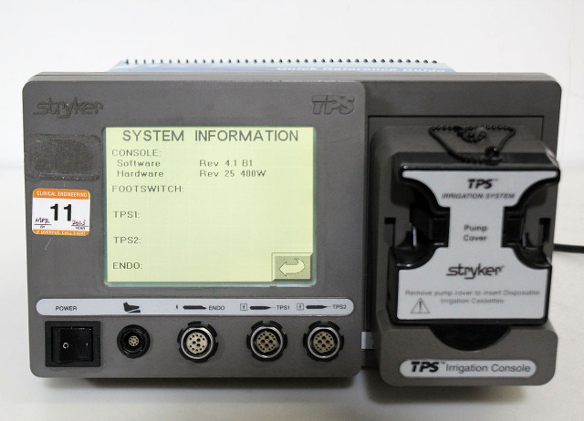 Stryker 5100-50 TPS Irrigation Console Ver 4.1 w/ Warranty