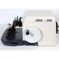 Leica RM2155 Motorized Automated Rotary Microtome w/ Blade Holder & Foot Switch