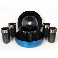 Beckman JLA-9.1000 J-LITE Fixed-Angle Rotor w/ 4 x 1000mL Carbon Fiber Canisters