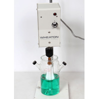 DWK Wheaton 903475 Overheard Lab Stirrer Mixer PRISTINE + 23" Stand, WARRANTY