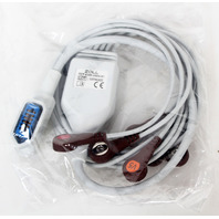 Zoll V-Lead ECG EKG AAMI Propaq MD 6-Wire Cable, Ref. 8300-0804-01