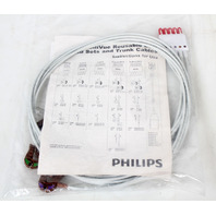 NEW Philips M1976A 5 Cable ECG Leadset, Grabber, AAMI, ICU Ref 989803125881