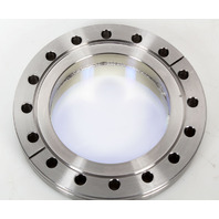 MDC Stainless UHV High Vacuum 6" OD Angled Glass Viewport Conflat Flange - DN100