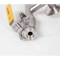 MDC Stainless HV High Vacuum Tee/Manifold w/ Valve KF NW40 NW16 MDC Stainless HV High Vacuum Tee/Manifold w/ Valve KF NW40 NW16