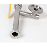 MDC Stainless HV High Vacuum Tee/Manifold w/ Valve KF NW40 NW16 MDC Stainless HV High Vacuum Tee/Manifold w/ Valve KF NW40 NW16