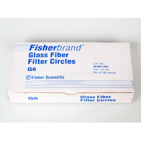 Fisherbrand Grade G6 Glass Fiber Filter Circles 5.5cm , 09-804-55A -NEW 100 Pk-