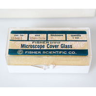 FisherBrand 12-546-1 Microscope Cover Slips 22mm Glass Rounds 22CIR-2, -1oz Pk-