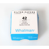 Whatman Grade 42 Qualitative Filter Paper Circles 42.5 mm, 1442-042 - New 100 Pk