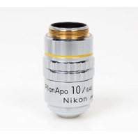 Nikon Plan 10 / 0.45, 160/0.17 10x Microscope Objective Lens 160mm