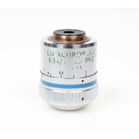 Zeiss LD Achroplan 63x/0.75 Korr Ph2 &infin;/0-1.5 Phase Contrast Microscope Objective