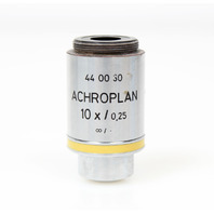 Zeiss Achroplan 10x/0.25 Microscope Objective Lens &infin;/- RMS, 440030