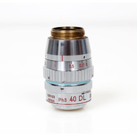 Nikon Ph3 40 DL 0.55 LWD 160/0-2 Phase Contrast Microscope Objective 40x, RMS