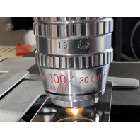 Nikon Fluor 100/1.30 Oil Ph4 DL 160/0.17 Phase Contrast Microscope Objective RMS