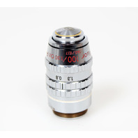 Nikon Fluor 100/1.30 Oil Ph4 DL 160/0.17 Phase Contrast Microscope Objective RMS