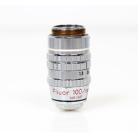 Nikon Fluor 100/1.30 Oil Ph4 DL 160/0.17 Phase Contrast Microscope Objective RMS
