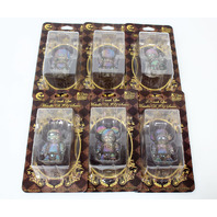 Toy2R 2.5" Classic Metallic Qee Series - All 6 Characters In 'Oil Slick' Finish