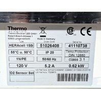 Thermo Scientific HeraCell 150i CO2/O2 Incubator w/Copper Interior -CO2 Tested-