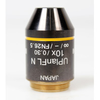 Olympus UPlanFL N 10x/0.30 &infin;/-/FN 26.5 UIS2 Microscope Objective -CLEAN OPTICS-