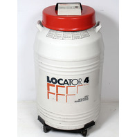 Thermolyne Locator 4 LN2 Cryogenic 110L Liquid Nitrogen Dewar w/ Racks, Monitor