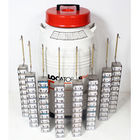 Thermolyne Locator 8-Plus LN2 Cryogenic Nitrogen Storage Dewar + Racks & Boxes