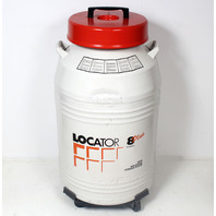 Thermolyne Locator 8-Plus LN2 Cryogenic Nitrogen Storage Dewar + Racks & Boxes
