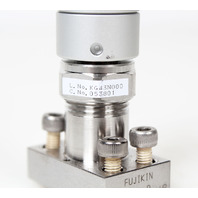 Fujikin 053801 Pneumatic Diaphragm Valve O.P 0.39~0.59MPa, N.C 316L-P -Warranty-