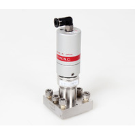 Fujikin Pneumatic Diaphragm Valve O.P 0.39~0.59MPa N.C 316L-P, 053795 -Warranty-
