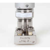 Fujikin Pneumatic Diaphragm Valve O.P 0.39~0.59MPa N.C 316L-P, 053801 -Warranty-