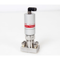 Fujikin Pneumatic Diaphragm Valve O.P 0.39~0.59MPa N.C 316L-P, 053801 -Warranty-
