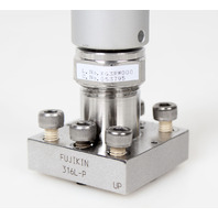 Fujikin Pneumatic Diaphragm Valve N.C 316L-P, O.P 0.39~0.59MPa 053795 -Warranty-