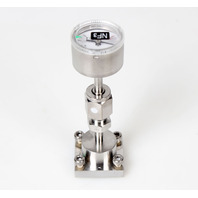 Fujikin 316L-P GW UHP Gas Compound Pressure Gauge -0.1 to 0.4 MPa -Warranty-